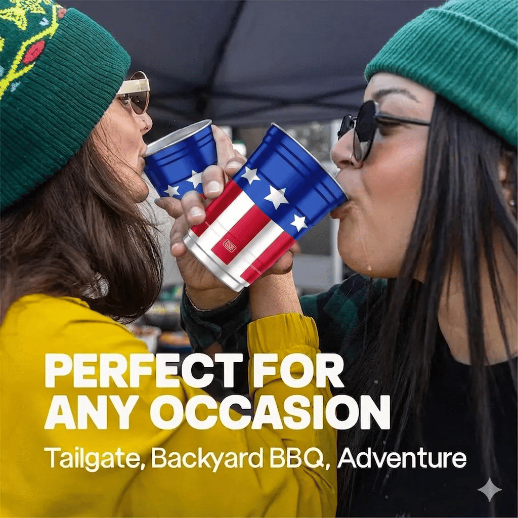 🔥LAST DAY 49% OFF- 🦅 250th Anniversary Aluminum Party Cup — Reusable Patriotic Cups