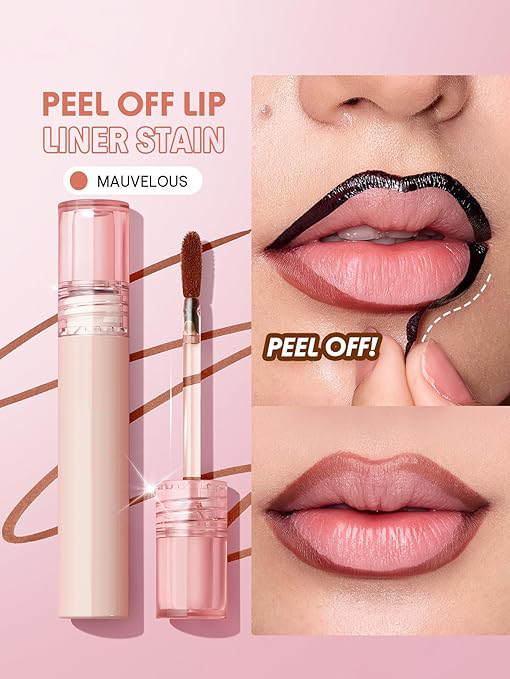 💄 Peel-Off Lip Liner Stain – Long Lasting Transfer-Proof Nude Lip Tint ✨ (Pinky Nude Shade)💄 Peel-Off Lip Liner Stain – Long Lasting Transfer-Proof Nude Lip Tint ✨