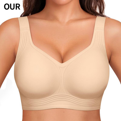 Full coverage wireless bra