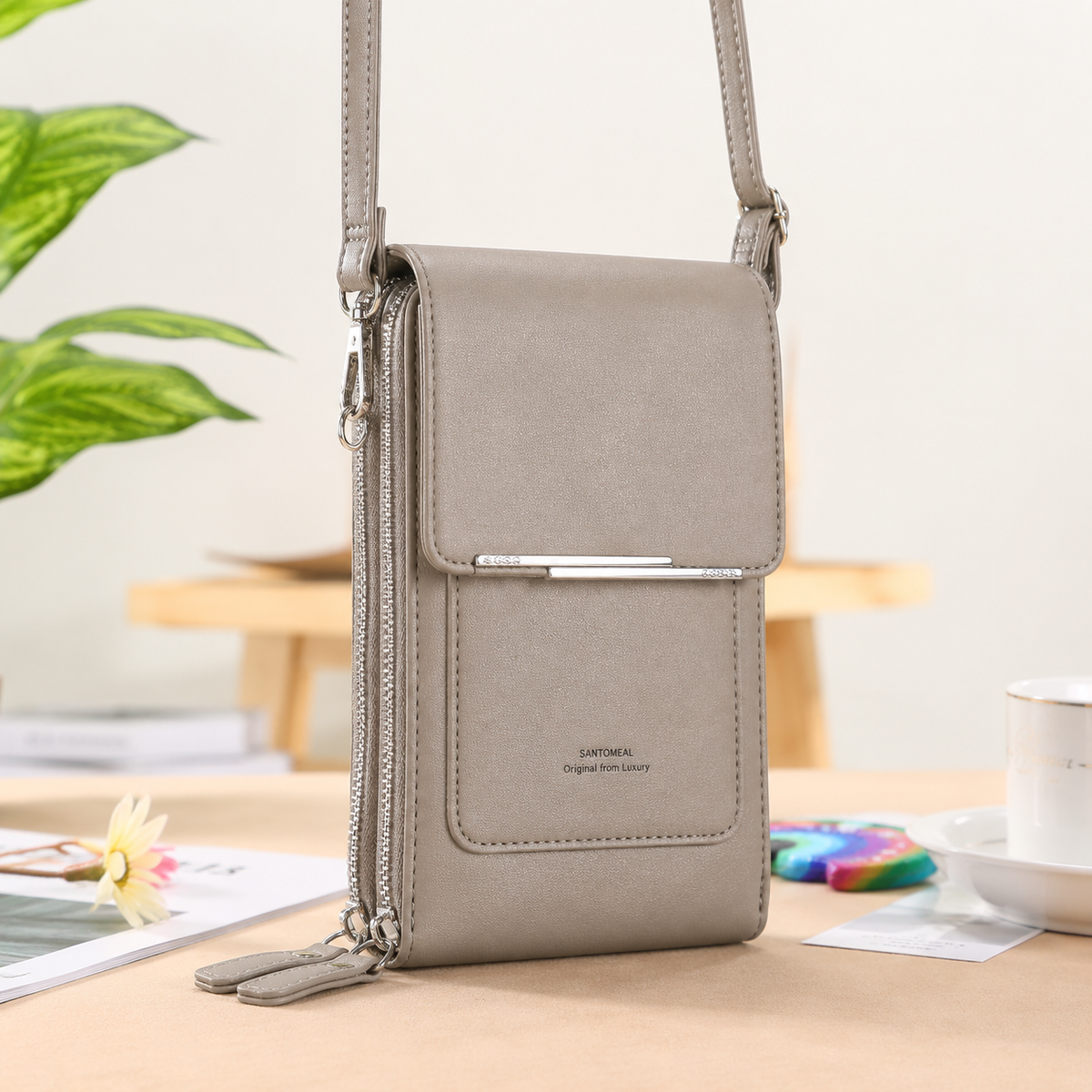 🔥Final 3 Hours: 60% OFF 2026 Trendy Minimalist Elegant Women's Touchscreen Crossbody Phone Wallet